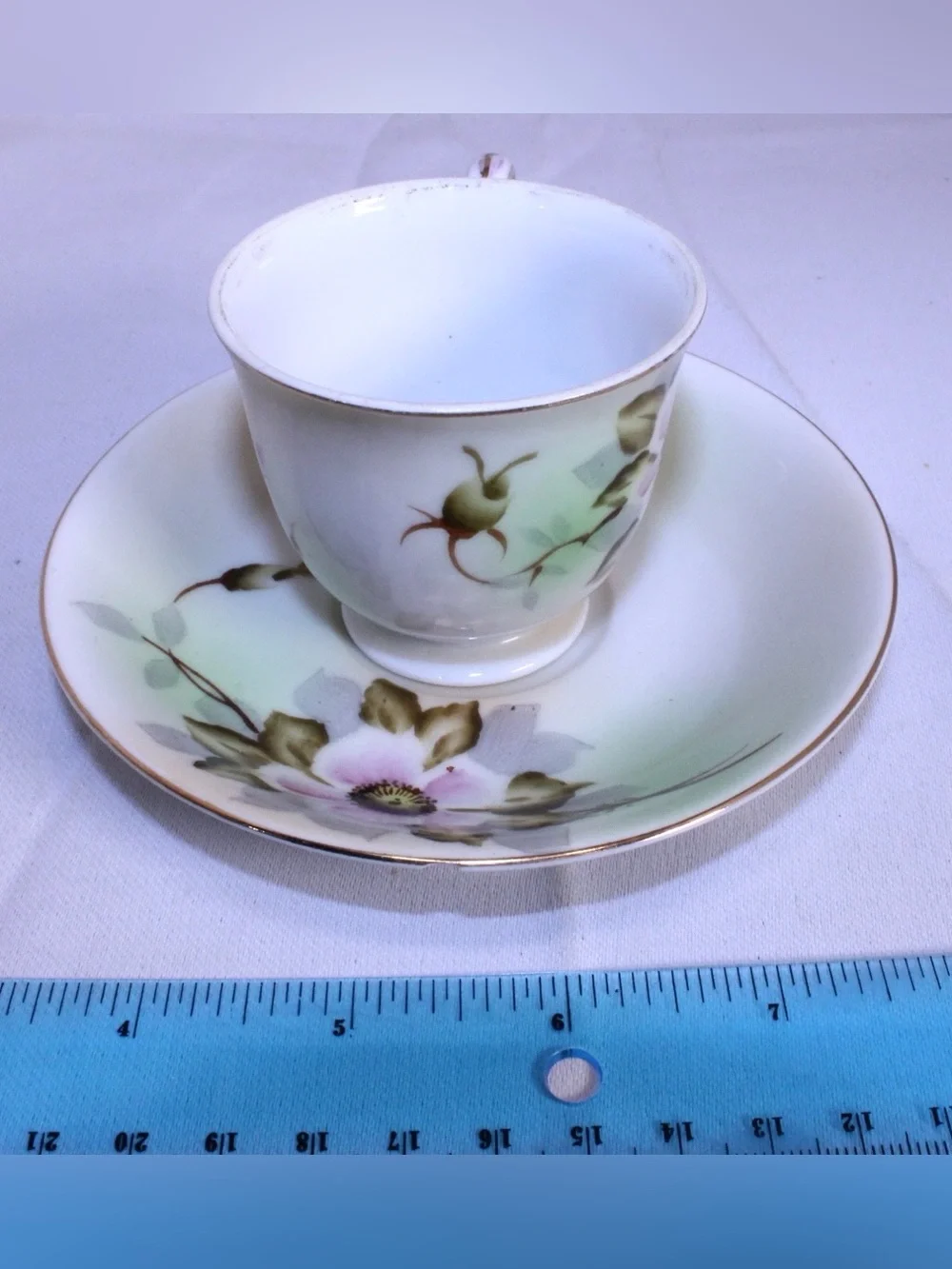 Vintage Shofu Porcelain Demitasse Cup and Saucer